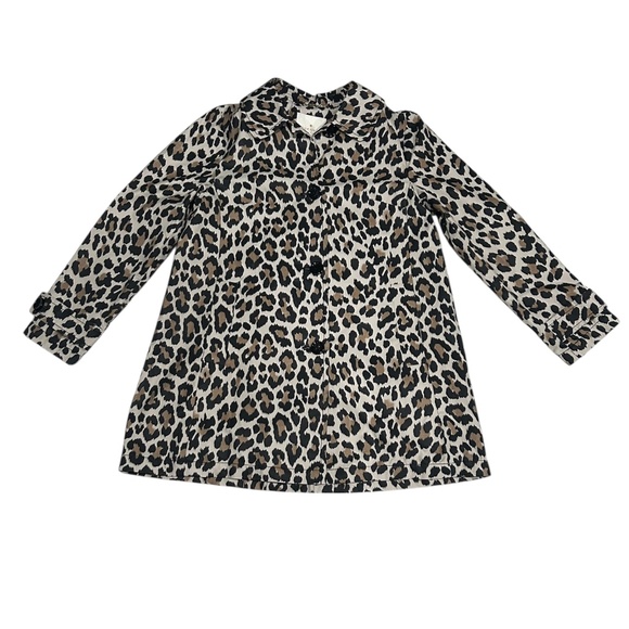 Kate Spade Cotton Blend Leopard Print A-line Coat Women's Size Small Button Up - Picture 15 of 15